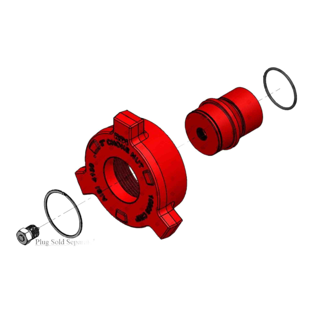 Choke Cap Assembly, 3” 1502, 9/16" Autoclave, 15000 psi, STD Service